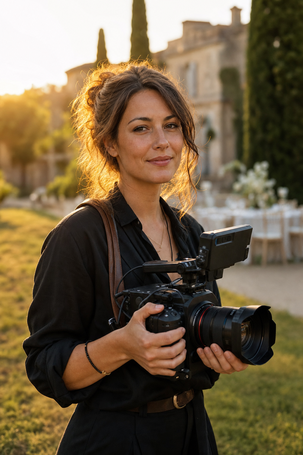 Manon Girard, fondatrice de Travelling, en tournage